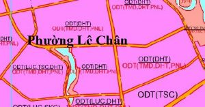 Bản đồ quy hoạch sử dụng đất phường Lê Chân, TP Hải Phòng