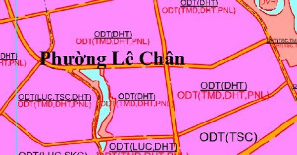Bản đồ quy hoạch sử dụng đất phường Lê Chân, TP Hải Phòng
