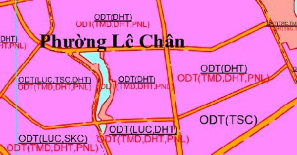 Bản đồ quy hoạch giao thông phường Lê Chân, TP Hải Phòng