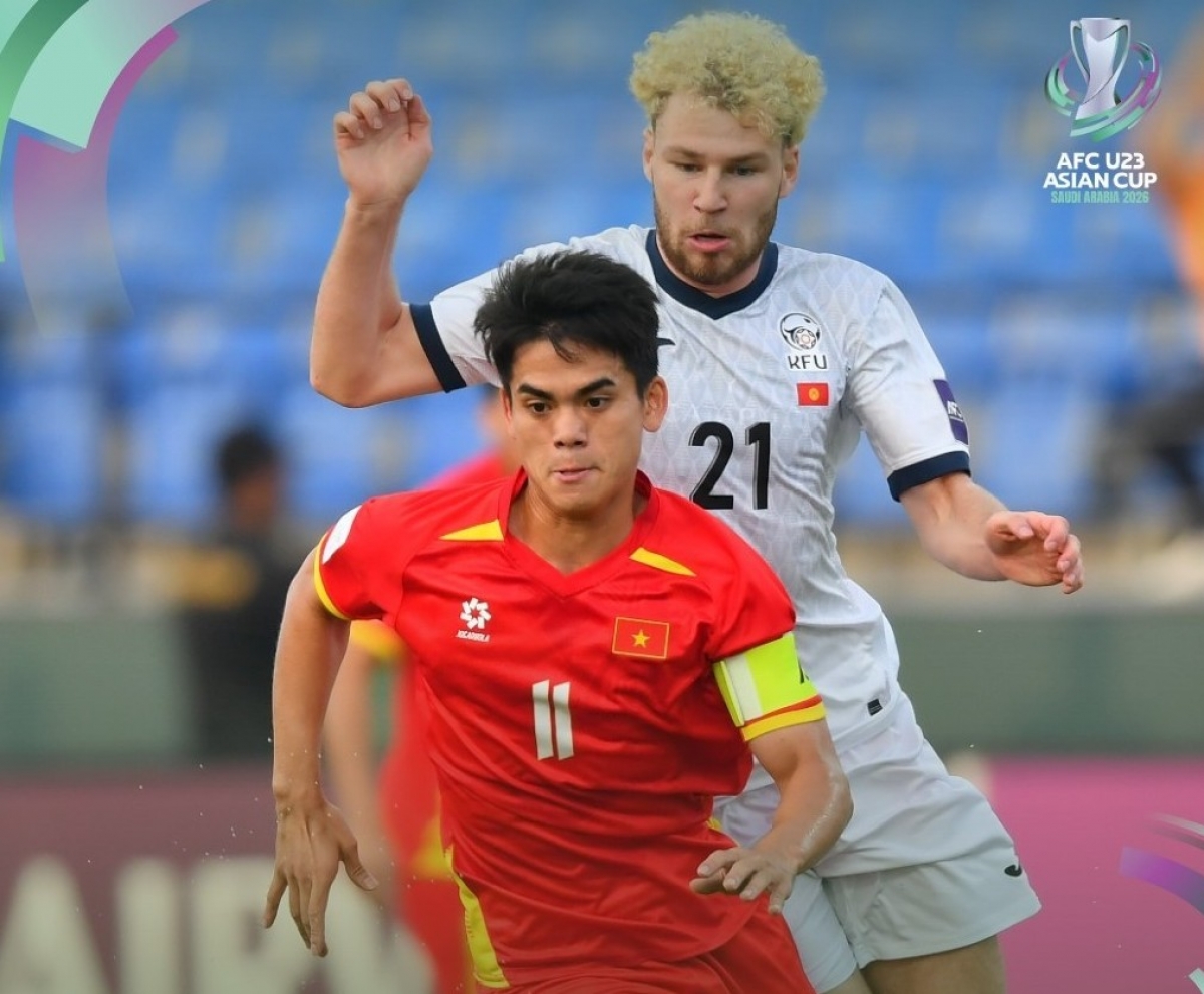 Thắng Kyrgyzstan, Việt Nam rộng cửa vào tứ kết U23 châu Á