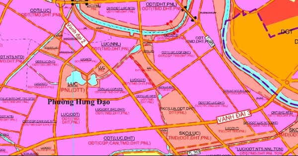 Bản đồ quy hoạch giao thông phường Hưng Đạo, TP Hải Phòng