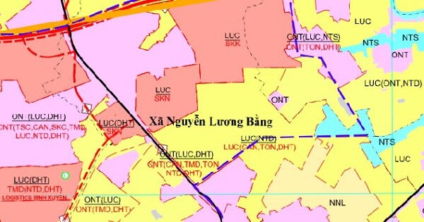 Bản đồ quy hoạch giao thông xã Nguyễn Lương Bằng, TP Hải Phòng