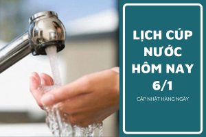 Lịch cúp nước TP HCM ngày 6/1 và sáng ngày 7/1 cúp nước liên tục tại các phường trọng điểm, tuyến phố trung tâm