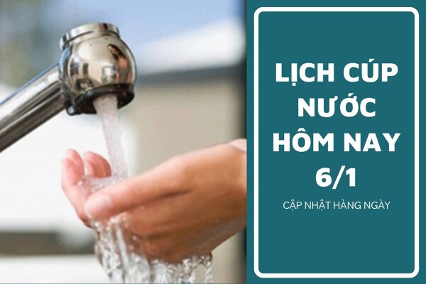 Lịch cúp nước TP HCM ngày 6/1 và sáng ngày 7/1 cúp nước liên tục tại các phường trọng điểm, tuyến phố trung tâm