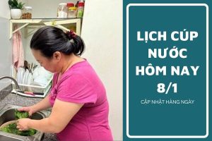 Lịch cúp nước TP HCM ngày 8/1 và sáng ngày 9/1 hơn 9 phường nội thành đồng loạt cúp nước nhiều giờ hai ngày cuối tuần