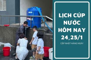 Lịch cúp nước TP HCM ngày 24/1 và ngày 25/1 rất nhiều khu vực ở Bình Quới, Tân Mỹ tạm ngưng cấp nước đến sáng
