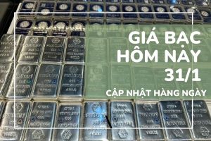 Bảng giá bạc hôm nay 31/1 giá bạc thế giới rơi về quanh 85 USD/ounce, bạc Phú Quý mất hàng chục triệu đồng/kg
