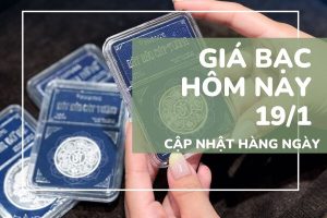 Giá bạc hôm nay 19/1 bật tăng đầu tuần, bạc SBJ áp sát 97 triệu