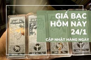 Bảng giá bạc hôm nay 24/1 bạc thỏi giữ vững trên 100 triệu đồng/kg, thị trường chưa hạ nhiệt
