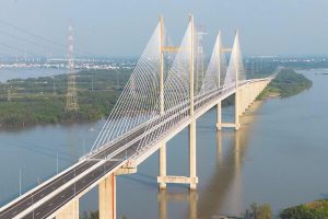 Hình ảnh cầu dây văng cao nhất Việt Nam vừa khánh thành