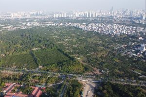 Cận cảnh khu vực đang xây dự án 2 tỷ USD của FPT ở phía tây Hà Nội