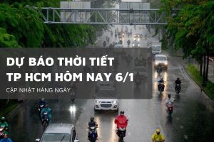 Dự báo thời tiết TP HCM hôm nay 6/1 ngày nắng, đêm có mưa nhẹ, triều cường duy trì mức cao