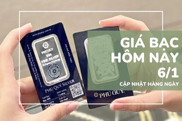 Giá bạc hôm nay 6/1 Bạc Phú Quý tiến sát mốc 80 triệu đồng/kg, bạc Ancarat và SBJ giữ đà tăng