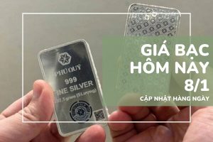 Giá bạc hôm nay 8/1 hạ nhiệt đồng loạt, thị trường chững lại sau phiên bứt phá mạnh
