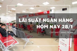 Lãi suất ngân hàng hôm nay 28/1 Agribank và VietinBank tiếp tục neo ở 5,3%/năm, riêng Techcombank giảm đồng loạt