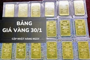 Bảng giá vàng hôm nay 30/1: Vàng SJC, nhẫn trơn và nữ trang quay đầu giảm sâu 3,5
