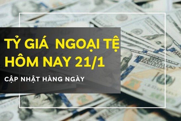 Tỷ giá ngoại tệ hôm nay 21/1 đồng euro bật tăng hơn 100 đồng tại ngân hàng