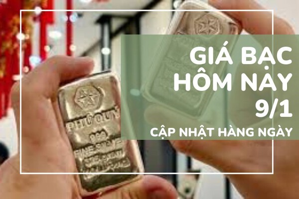 Giá bạc hôm nay 9/1 tiếp tục giảm sâu gần 4 triệu đồng/kg, thị trường bạc vẫn neo ở tại mức cao