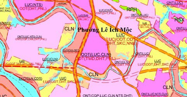 Bản đồ quy hoạch sử dụng đất phường Lê Ích Mộc, TP Hải Phòng