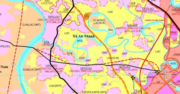 Bản đồ quy hoạch giao thông xã An Thành, TP Hải Phòng