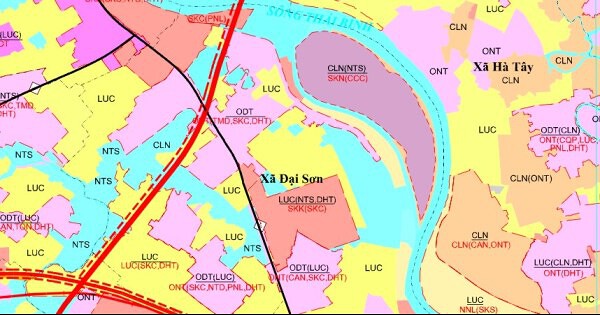 Bản đồ quy hoạch giao thông xã Đại Sơn, TP Hải Phòng