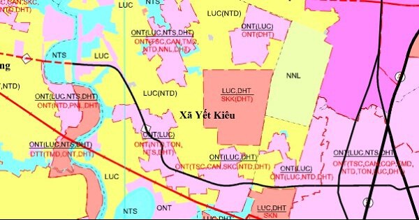 Bản đồ quy hoạch giao thông xã Yết Kiêu, TP Hải Phòng