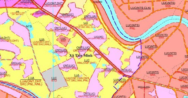 Bản đồ quy hoạch giao thông xã Tiên Minh, TP Hải Phòng