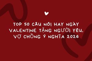 Top 50 câu nói hay ngày Valentine tặng người yêu, vợ chồng ý nghĩa 2026