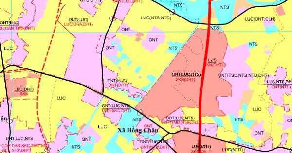 Bản đồ quy hoạch sử dụng đất xã Hồng Châu, TP Hải Phòng