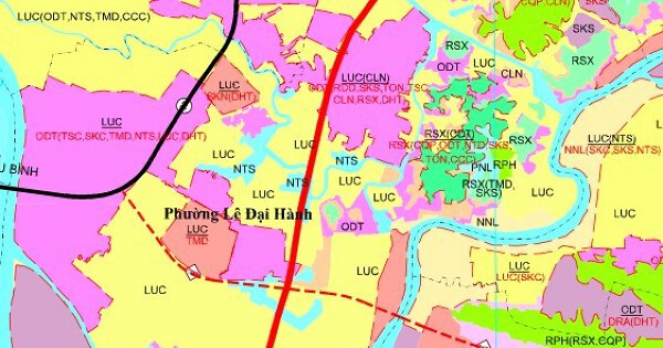 Bản đồ quy hoạch sử dụng đất phường Lê Đại Hành, TP Hải Phòng