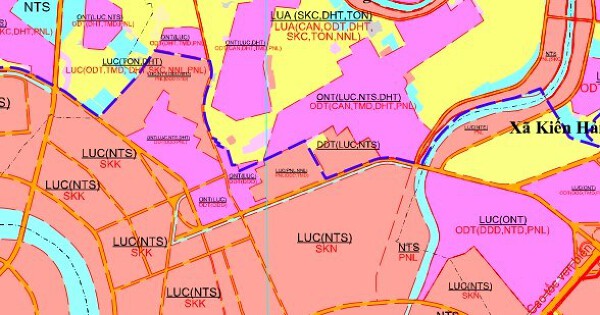 Bản đồ quy hoạch giao thông xã Kiến Hưng, TP Hải Phòng