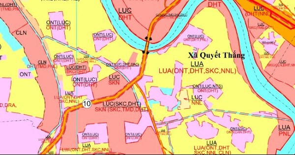 Bản đồ quy hoạch sử dụng đất xã Quyết Thắng, TP Hải Phòng