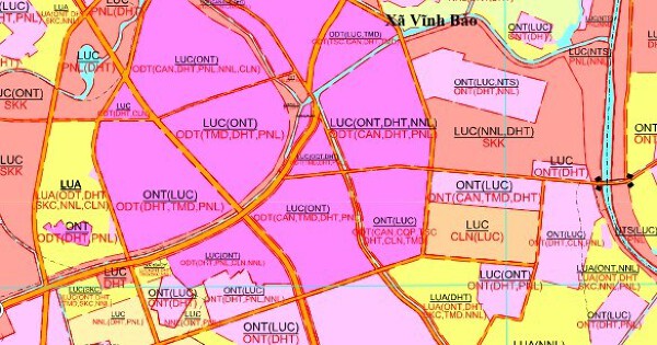 Bản đồ quy hoạch giao thông xã Vĩnh Bảo, TP Hải Phòng