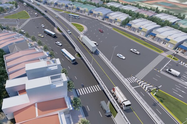Phối cảnh tuyến đường huyết mạch phía tây TP HCM mở rộng gấp bốn