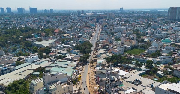 Hình ảnh thi công mở rộng đường kết nối hai nút giao An Phú