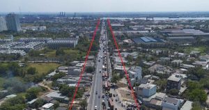 Hiện trạng đường kết nối cầu Cát Lái sẽ được mở rộng lên 14 làn xe