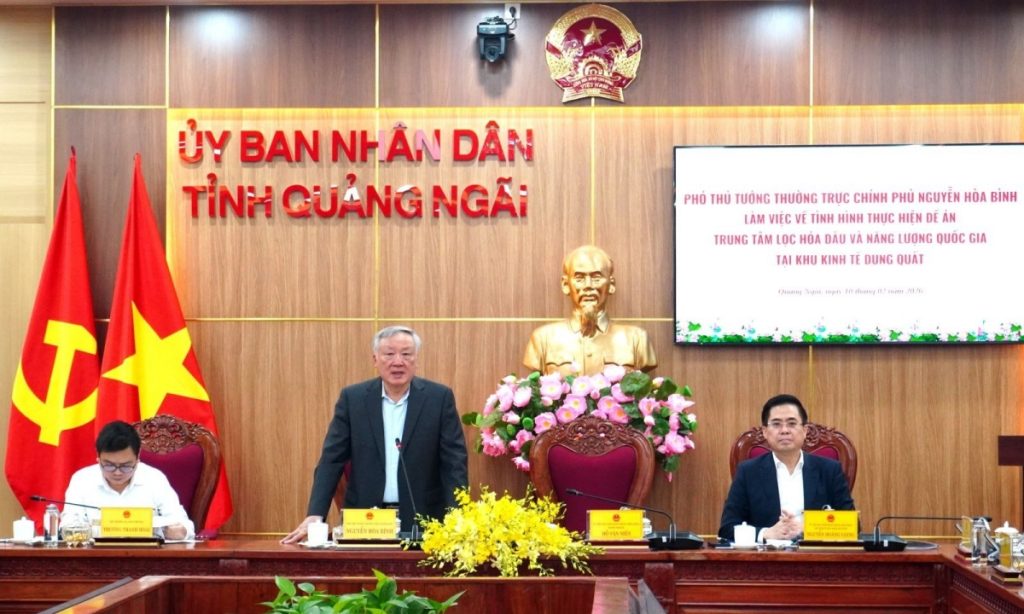 Trung tâm lọc hóa dầu quốc gia là 'cơ hội vàng' để Quảng Ngãi bứt phá