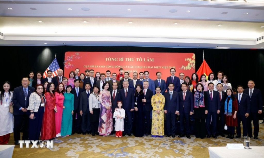 Tổng Bí thư gặp gỡ cộng đồng người Việt Nam tại Hoa Kỳ