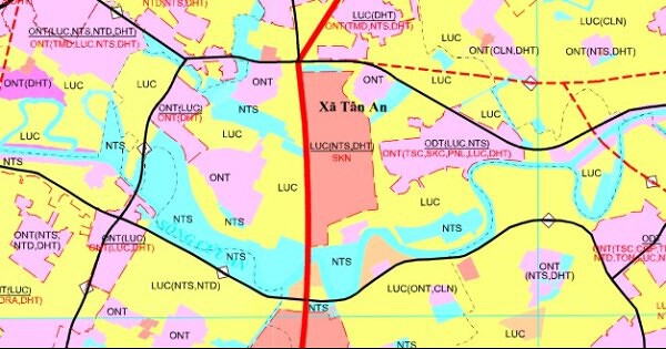 Bản đồ quy hoạch giao thông xã Tân An, TP Hải Phòng