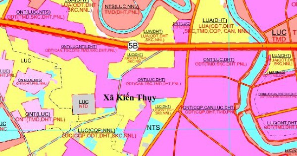 Bản đồ quy hoạch giao thông xã Kiến Thụy, TP Hải Phòng