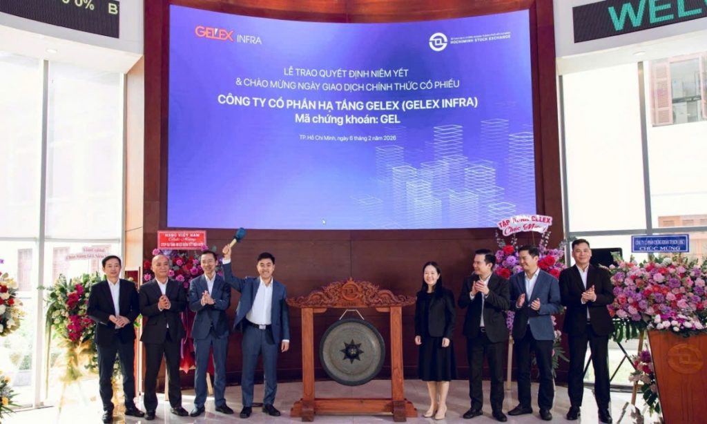 890 triệu cổ phiếu Gelex Infra chào sàn HOSE, tăng trần 20%
